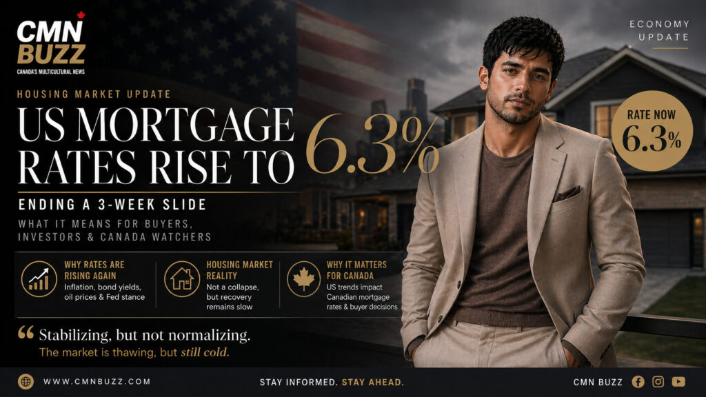 US mortgage rates rise to 6.3 percent housing market impact analysis Canada CMN Buzz