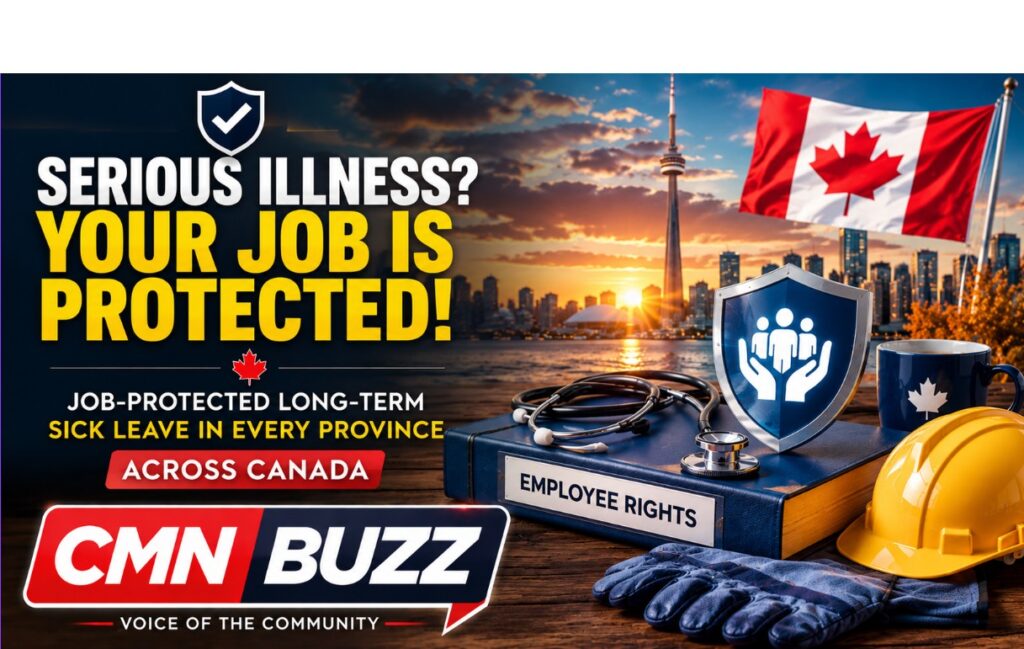 Canada job-protected long-term sick leave featured image showing employee rights and workplace protection across all provinces | CMN Buzz